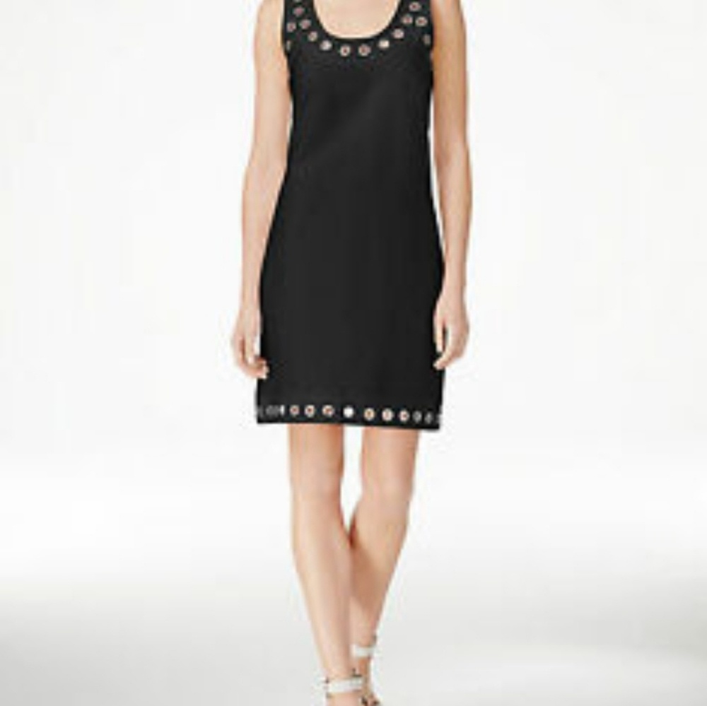 Calvin Klein Grommet Sleeveless Sheath Dress Sz 14
